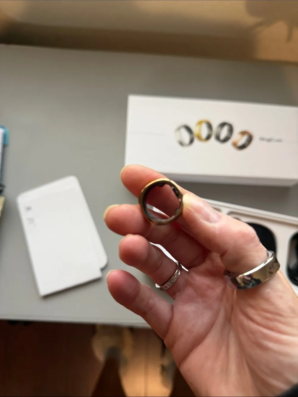 RingConn Smart Health & Activity Ring — Silver, Gold, Black, Rose Gold. Free app